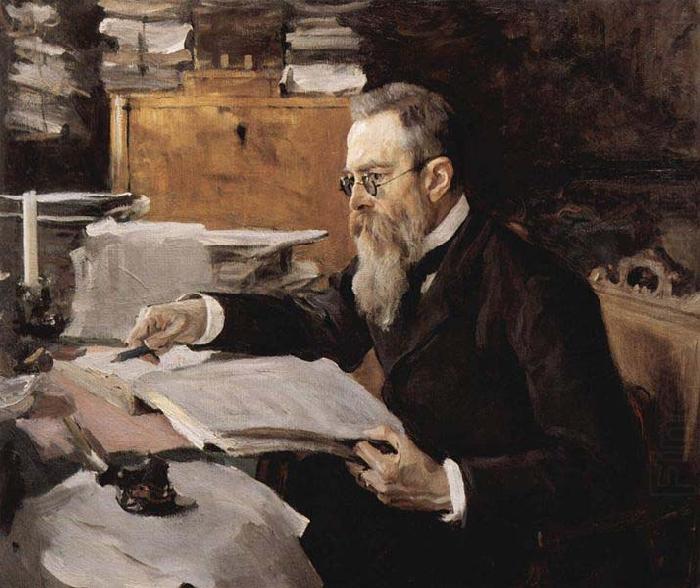 Valentin Serov Portrait of Nikolai Rimsky Korsakov 1898 china oil painting image